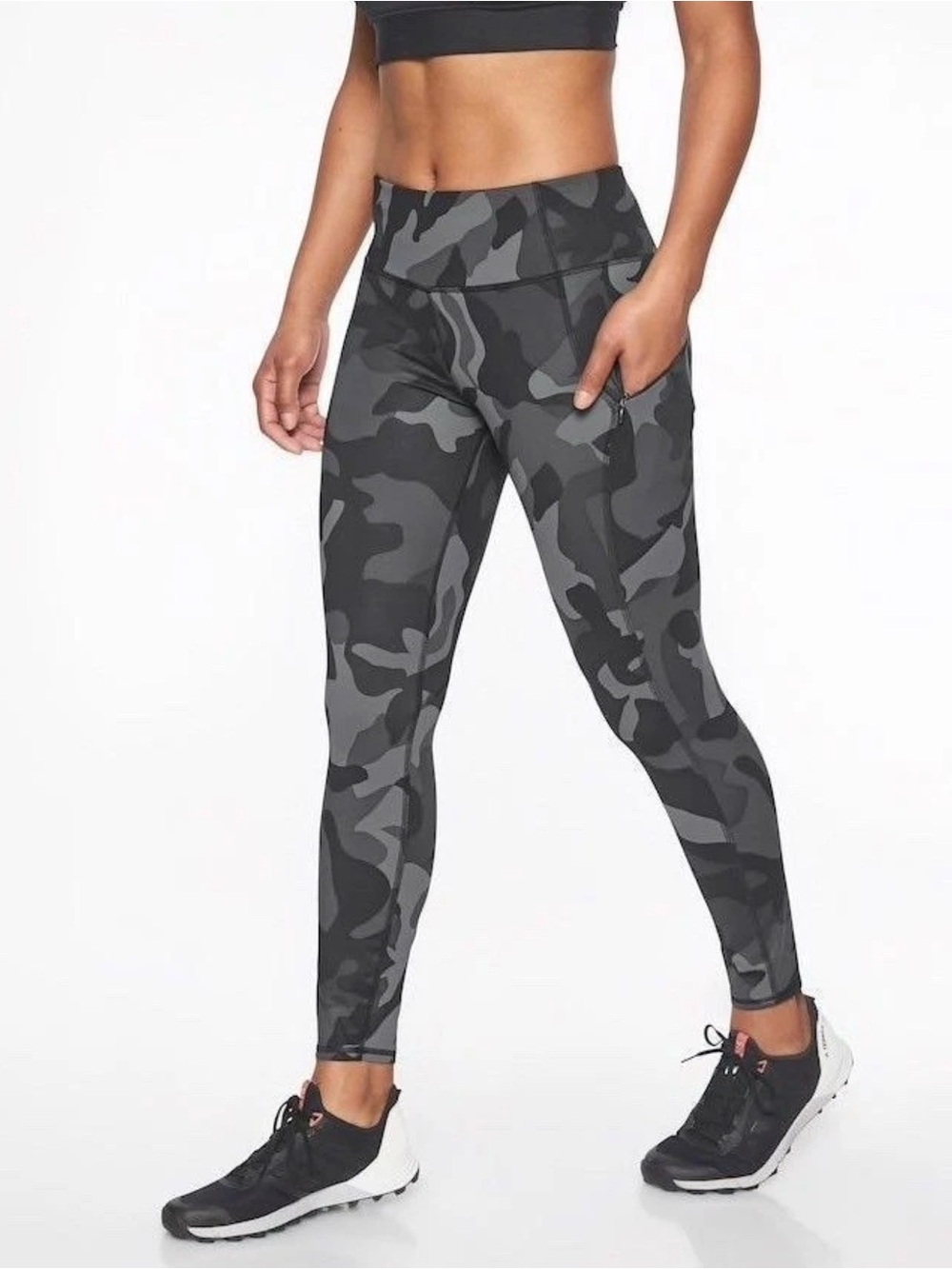 Athleta xlt lightning High-Rise Gray Camo Women’s Leggings